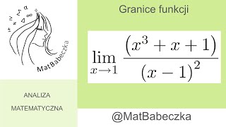 Granica funkcji lim x→1 x3x1x12 [upl. by Evangelina558]