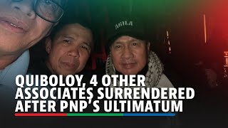 Quiboloy 4 other associates surrendered after PNP’s ultimatum  ABSCBN News [upl. by Buderus]