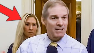 MTG Gets SHUT DOWN By Jim Jordan After Interrupting Press Conference [upl. by Yenolem]