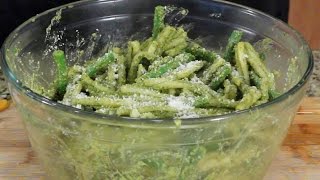 PistachioCitrus Pesto Green Beans and Gemelli [upl. by Anahsek782]