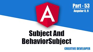 Rxjs subject and behaviorSubject in angular  Angular  Angular Tutorial  Subject in Angular [upl. by Danieu]