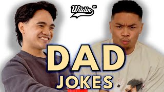 Dad Jokes  Bottoms Up  DJ vs JOSH 🤣 [upl. by Fayth237]