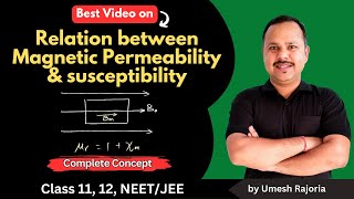 Relation between Permeability and Susceptibility  Magnetism and Matter  12 Physics cbse [upl. by Pohsib739]