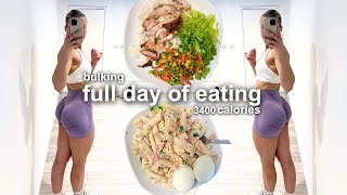 WHAT I EAT IN A DAY TO BUILD MUSCLE  3400 calories high protein [upl. by Felecia]