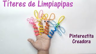 Titeres para Dedos de Limpiapipas  manualidad  DIY [upl. by Bertrand]