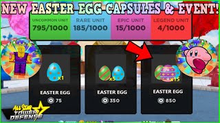 NEW CODE🐰NEW EASTER UPDATE EASTER EGG CAPSULES amp EVENT ALL STAR TOWER DEFENSE THEORIES ROBLOX [upl. by Nylaret]