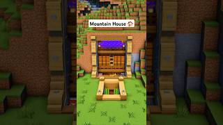 Minecraft Mountain House 🏠 minecraft [upl. by Felicle]