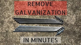 How To Remove Galvanization From Steel [upl. by Alix]