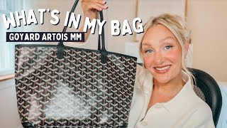 WHATS IN MY BAG  GOYARD ARTOIS MM  LauraLee [upl. by Elvah905]