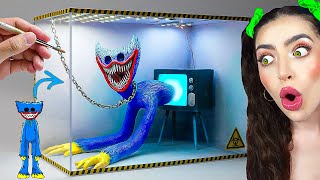 REAL LIFE Nightmare Huggy Wuggy DIORAMA POPPY PLAYTIME CHAPTER 3 STUCK IN LABORATORY [upl. by Ikey]