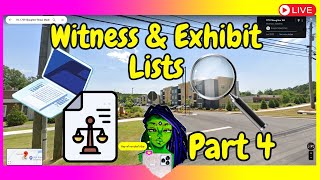 Scholt v Zen Gardens  Review of WITNESS AND EXHIBIT Lists  PART 4  Trending At Some Point ™ [upl. by Nagle]