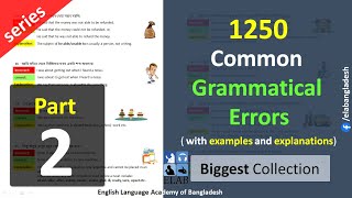 Common Grammatical Errors with Bangla and English Translations Part 2 [upl. by Notelrac]