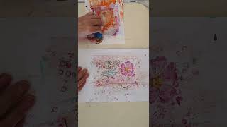 Gelli Plate Printing BOHO Style Flower 2 with Janette [upl. by Ikcim]