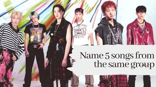 KPOP GAME CAN YOU NAME 5 SONGS FROM THE SAME GROUP   BOYGROUPS VERSION 3 [upl. by Radek]