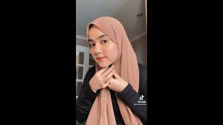 Tutorial Pashmina Plisket Ala Nanan Checkk [upl. by Ochs]