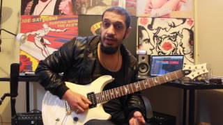 How to play ‘Overthrown’ by Sylosis Guitar Solo Lesson wtabs [upl. by Jadda]