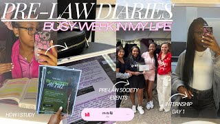 ᥫ᭡PreLaw Vlog Lecture Law Society Studying HW Internship etc🎧 [upl. by Iba]