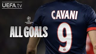 All UCL Goals EDINSON CAVANI [upl. by Eiderf]