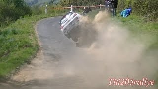 Rallye Charbonnières 2014sorties passages chauds et crash [upl. by Eecyac645]