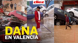 Las desgarradoras imágenes de Valencia ciudad azotada por una feroz tormenta [upl. by Fanya]