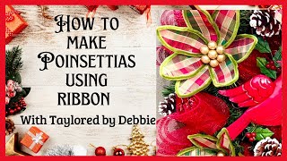 Poinsettia Flower Tutorial  Poinsettia Wreath Tutorial  Poinsettia  Christmas Decoration Ideas [upl. by Juieta]