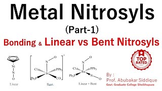 Metal Nitrosyls Part1 Bonding  Linear amp Bent NO Groups [upl. by Grazia]