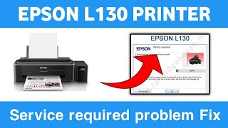 Epson L130 Service required Solution epson l130 printer resster downlode [upl. by Dohsar]