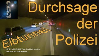 Durchsage der Polizei im Elbtunnel Hamburg Die schnellste Rettungsgasse überhaupt [upl. by Neona]