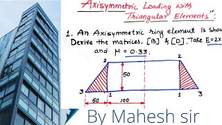 Axisymmetric 2D element in Finite Element Analysis  Axisymmetric problem in fem [upl. by Benoite724]