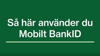 Så här loggar du in på Mina sidor med Mobilt BankID mobil [upl. by Innep]