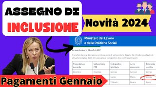 ASSEGNO DI INCLUSIONE PAGAMENTI EROGATI A GENNAIO 2024 ANCHE CON DOMANDA DOPO IL 31 DICEMBRE [upl. by Anderegg]