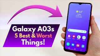 Samsung Galaxy A03s  5 Best and 5 Worst Things [upl. by Kreitman]