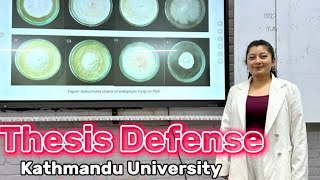 Thesis Defense Kathmandu University School of Science Dhulikhel Nepal [upl. by Reviel]