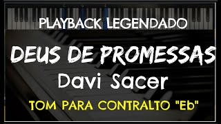 🎤 Deus de Promessas PLAYBACK LEGENDADO  TOM CONTRALTO quotEbquot Toque no Altar by Niel Nascimento [upl. by Garrot]