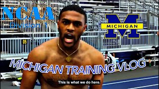 Practice w Michigan Track amp Field Training Vlog [upl. by Lewak52]