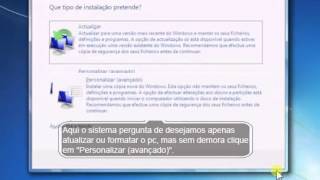 Simulador de formatação  Windows 7 [upl. by Gerhardine]