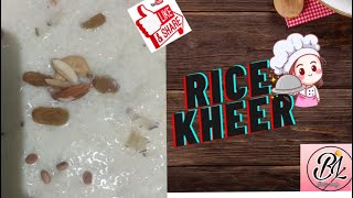 Rice Kheer Recipe  Chawal ki kheer banane ka aasan tarika [upl. by Dalpe]