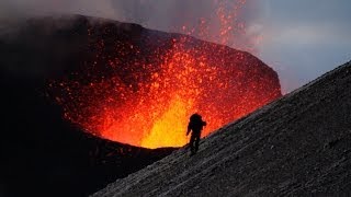 Volcano Eruption At Close Range  Iceland Eyjafjallajökull Volcano [upl. by Anaitat]