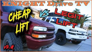 Tahoe Suburban Suspension Lift vs Torsion Crank  Comparison [upl. by Tecu]