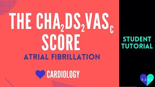 The CHADSVASC Score Atrial Fibrillation  Medical Tutorial [upl. by Novonod]