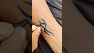 Tirbal tattoo kaise banaye trending shorts viraltattoocollection [upl. by Akemihs]