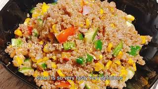 Middle Eastern Inspired QUINOA salad recipe Healthy vegitarian amp Vegan Meals [upl. by Sanburn]