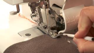 Serger Sewing How to Sew a 2 Thread Flatlock [upl. by Apthorp]