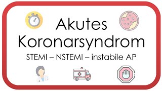 Akutes Koronarsyndrom  Herzinfarkt ACS instabile AP NSTEMI STEMI Troponin Herzkatheter [upl. by Adolphe30]