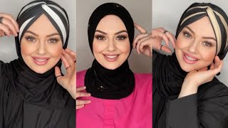 Şal Bone Nasıl Bağlanır Hızlı ve Kolay Şal Bağlama Modelleri  Easy Turban Hijab Tutorial [upl. by Haelhsa133]