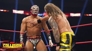 CMLL’s Titan makes his AEW debut vs the Lionheart Chris Jericho  3924 AEW Collision [upl. by Henke]