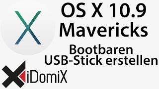 OS X Mavericks Bootfähigen USB Stick erstellen [upl. by Atsyrk876]