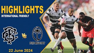 HIGHLIGHTS  Barbarians v Fiji  2024 Rugby International Friendly [upl. by Ecnerwal]