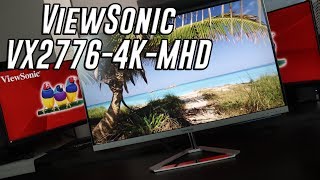 ViewSonic VX27764KMHD  review of a budget friendly 4K monitor [upl. by Peggir]