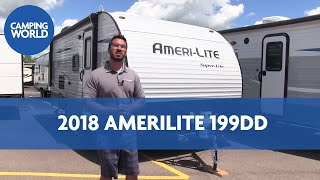 2018 AmeriLite 199DD  Travel Trailer  Outer Bank  RV Review [upl. by Nelan629]